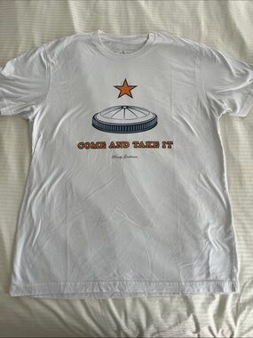 Come And Take It Graphic Tee - White with Orange Star
